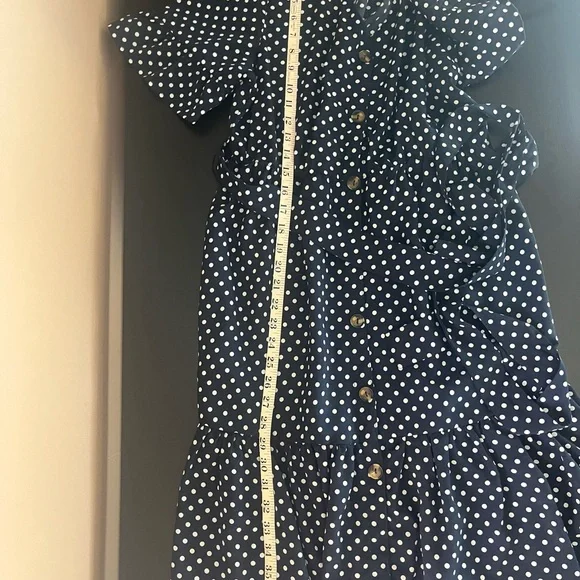 Women’s Polka Dot A-Line Loose Swing Dress Size M - Picture 11 of 13